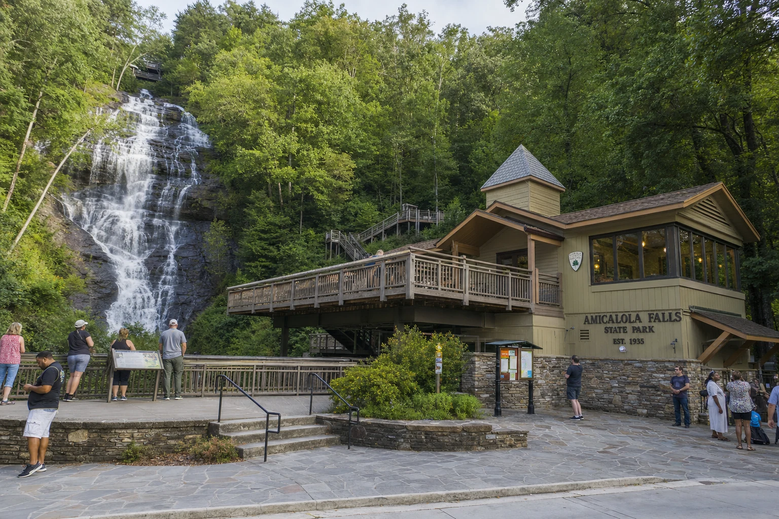 Amicalola Falls Base Observation Platform