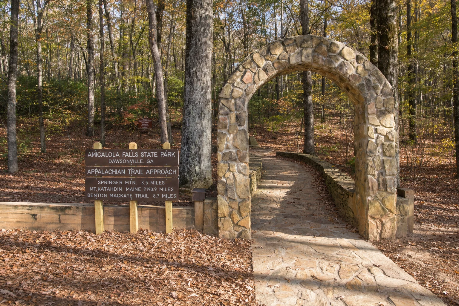 Appalachian Trail Approach Arch at Amicalola Falls