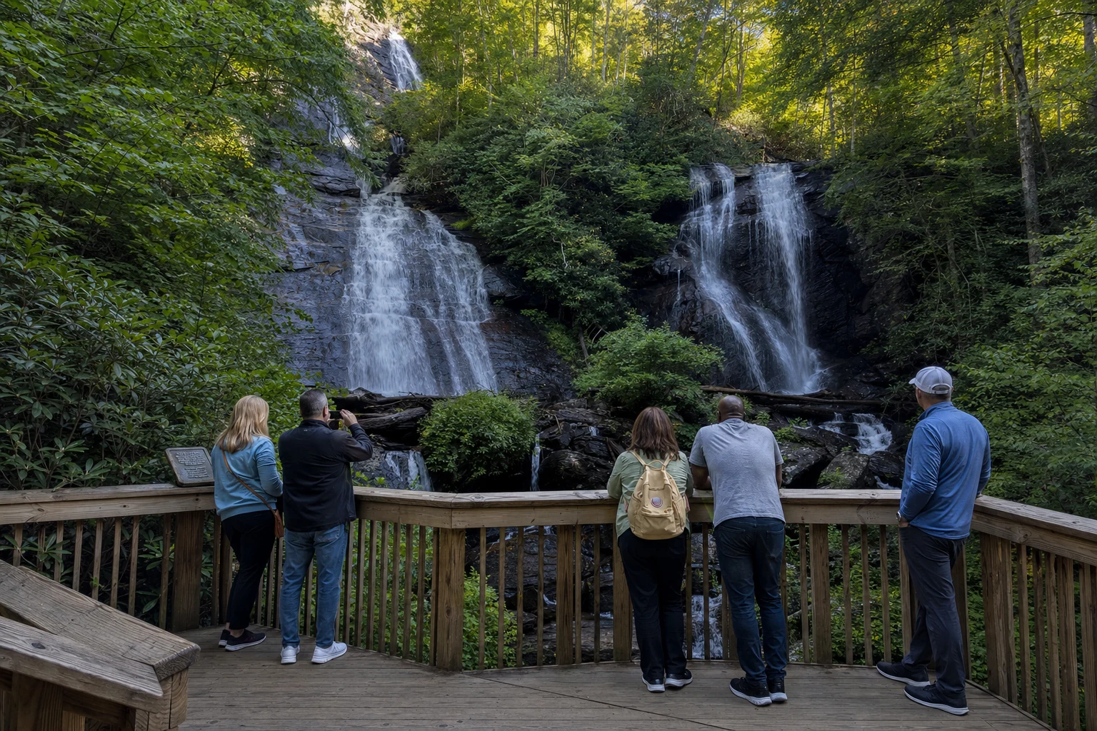 Anna Ruby Falls Observation Deck