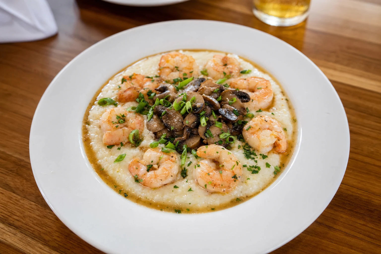 Shrimp and Grits at Mully's Nacoochee Grill