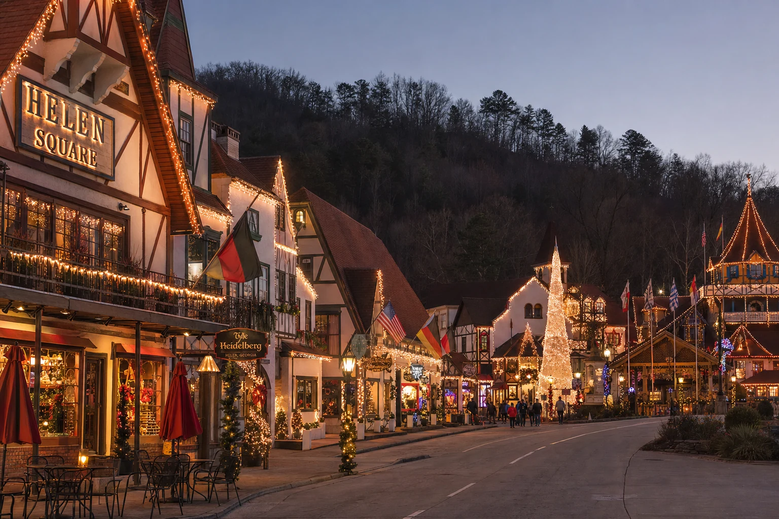 Helen Village Christmas Lights