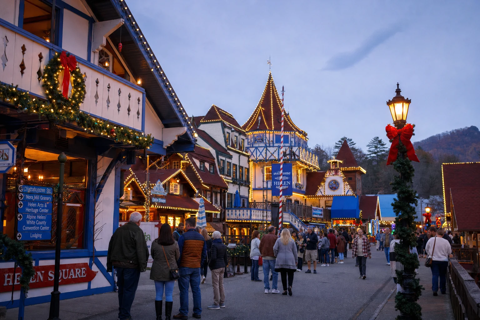 Alpine Village Christmas Lights