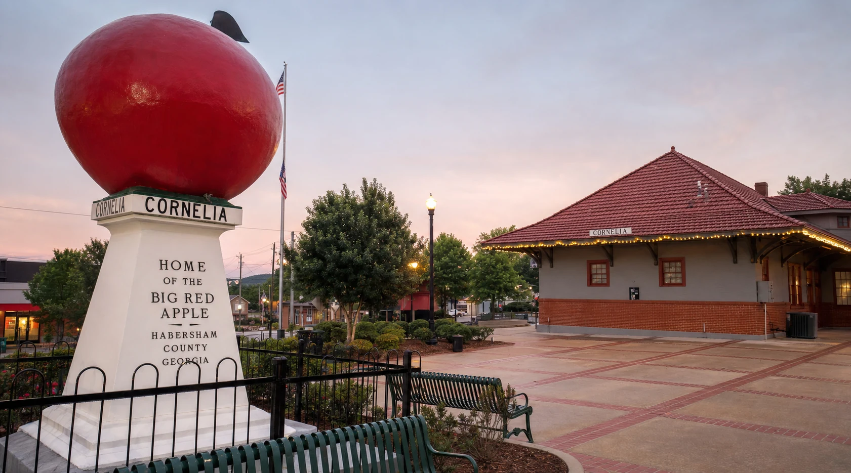 Big Red Apple Monument