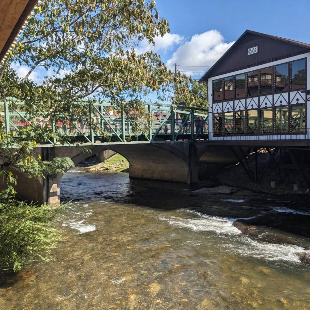 Chattahoochee River through Downtown Helen