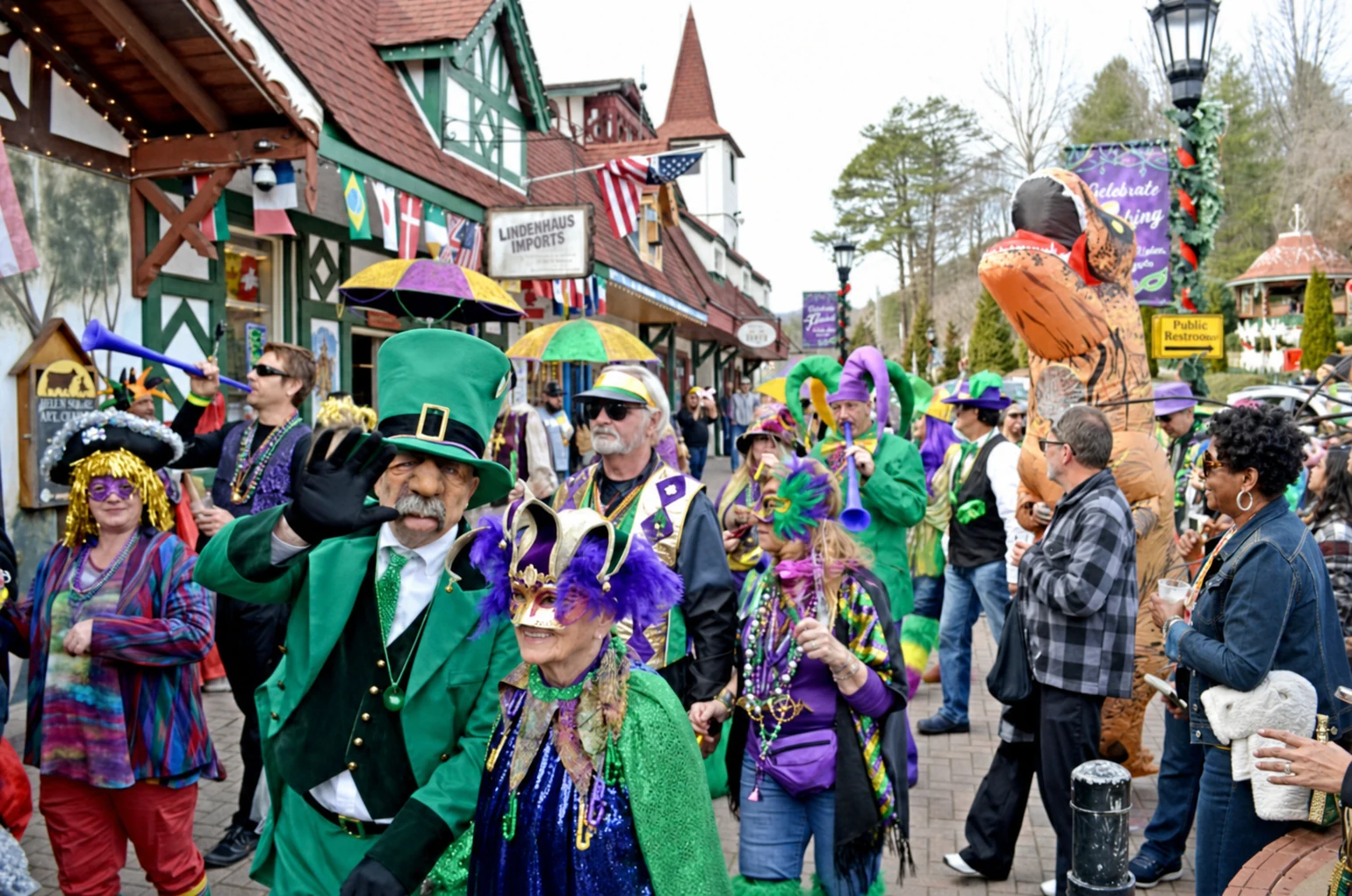 Fasching Parade, Downtown Helen