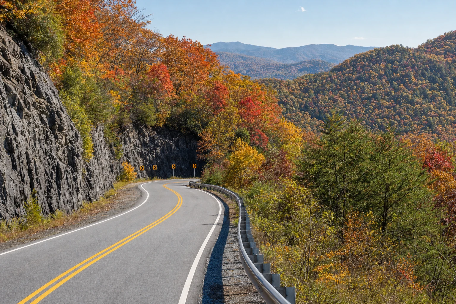 GA-75 North into Helen, Georgia
