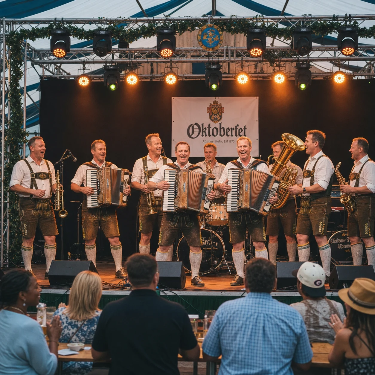Oktoberfest Bavarian Band Performance