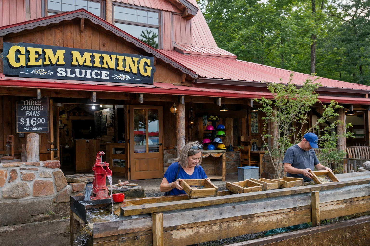 Gem Mining Sluice, Helen, Georgia