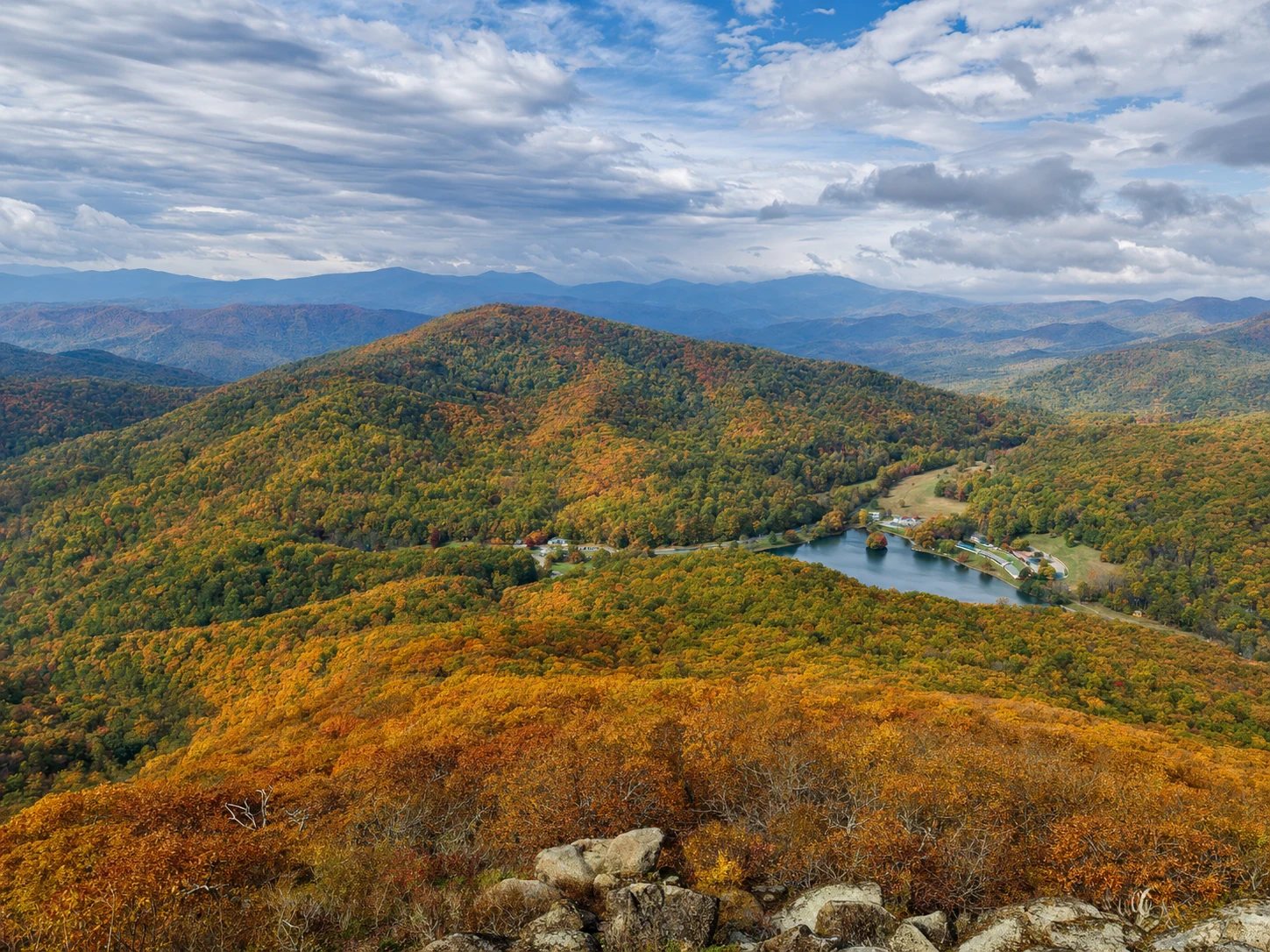 Blue Ridge Mountain Panorama near Helen, Georgia