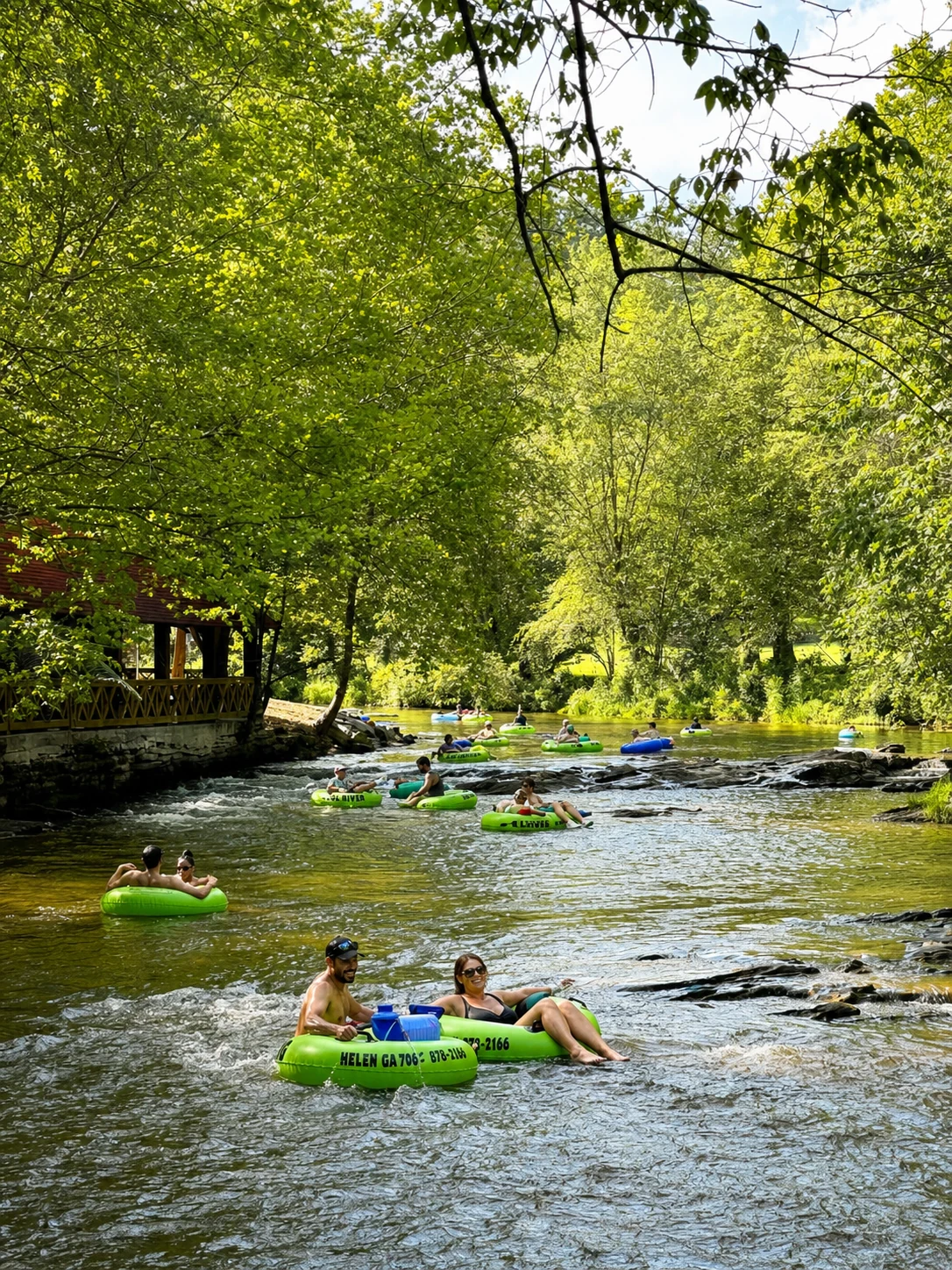 Chattahoochee River Tubing Through Helen