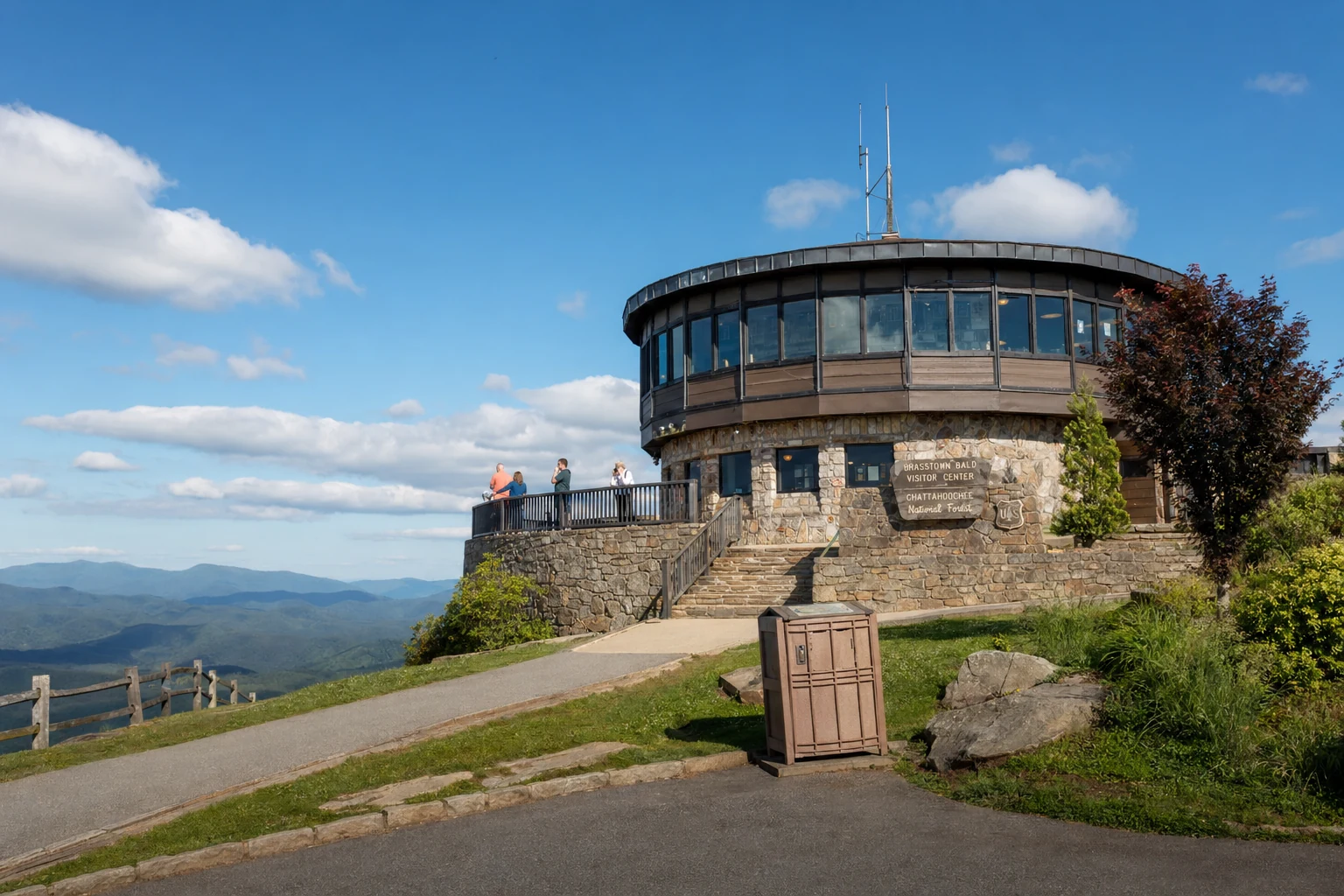 Brasstown Bald summit and observation tower, Georgia's highest peak