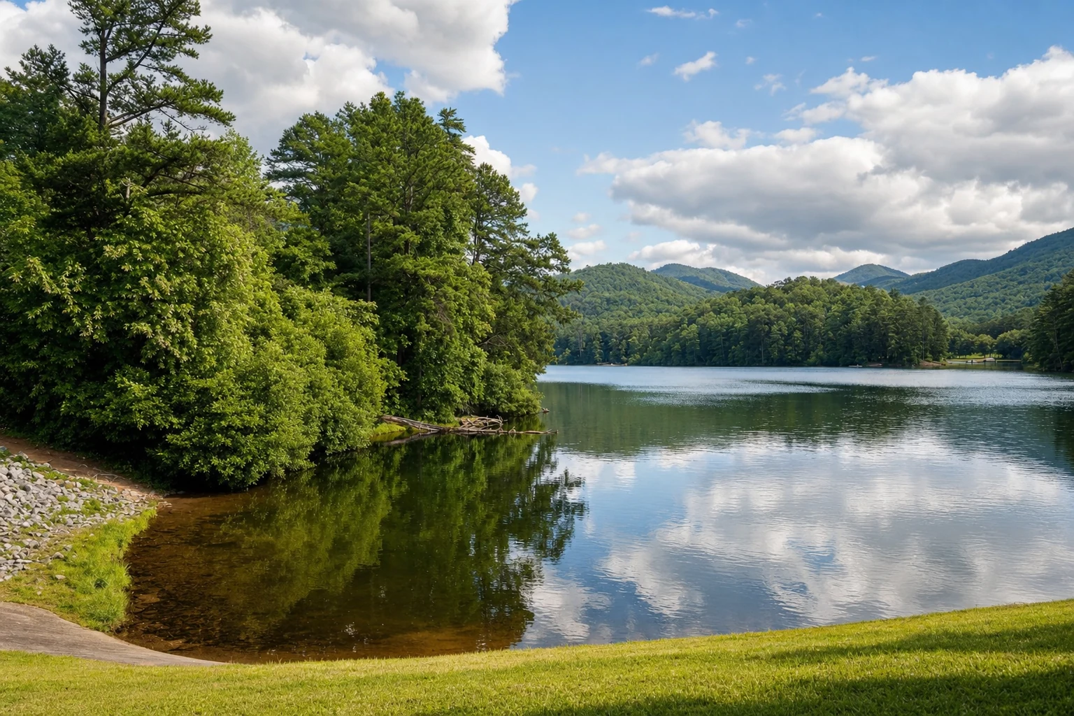 Unicoi Lake from Unicoi State Park Lodge