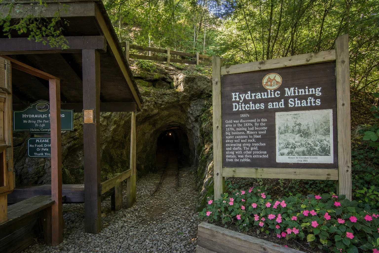 Hydraulic Mining Ditches and Shafts