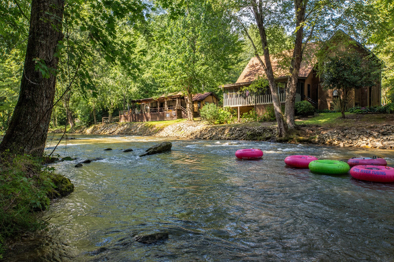 Chattahoochee River downtown Helen