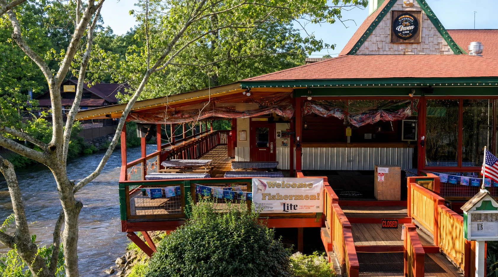 Chattahoochee River Riverside Dining, Helen GA
