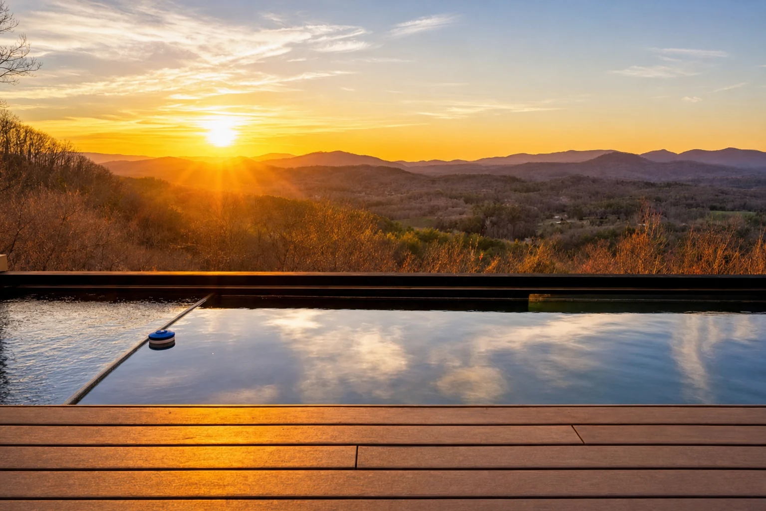 Blue Ridge Mountains Sunset Near Helen