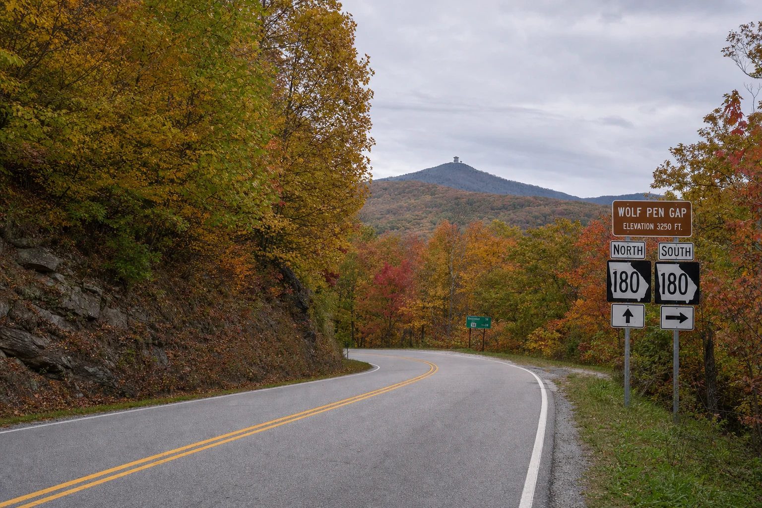 Wolf Pen Gap Road (GA-180)
