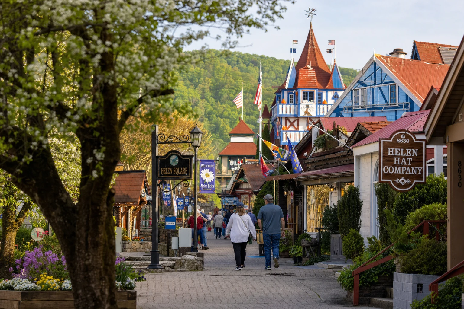 Spring in Helen, Georgia
