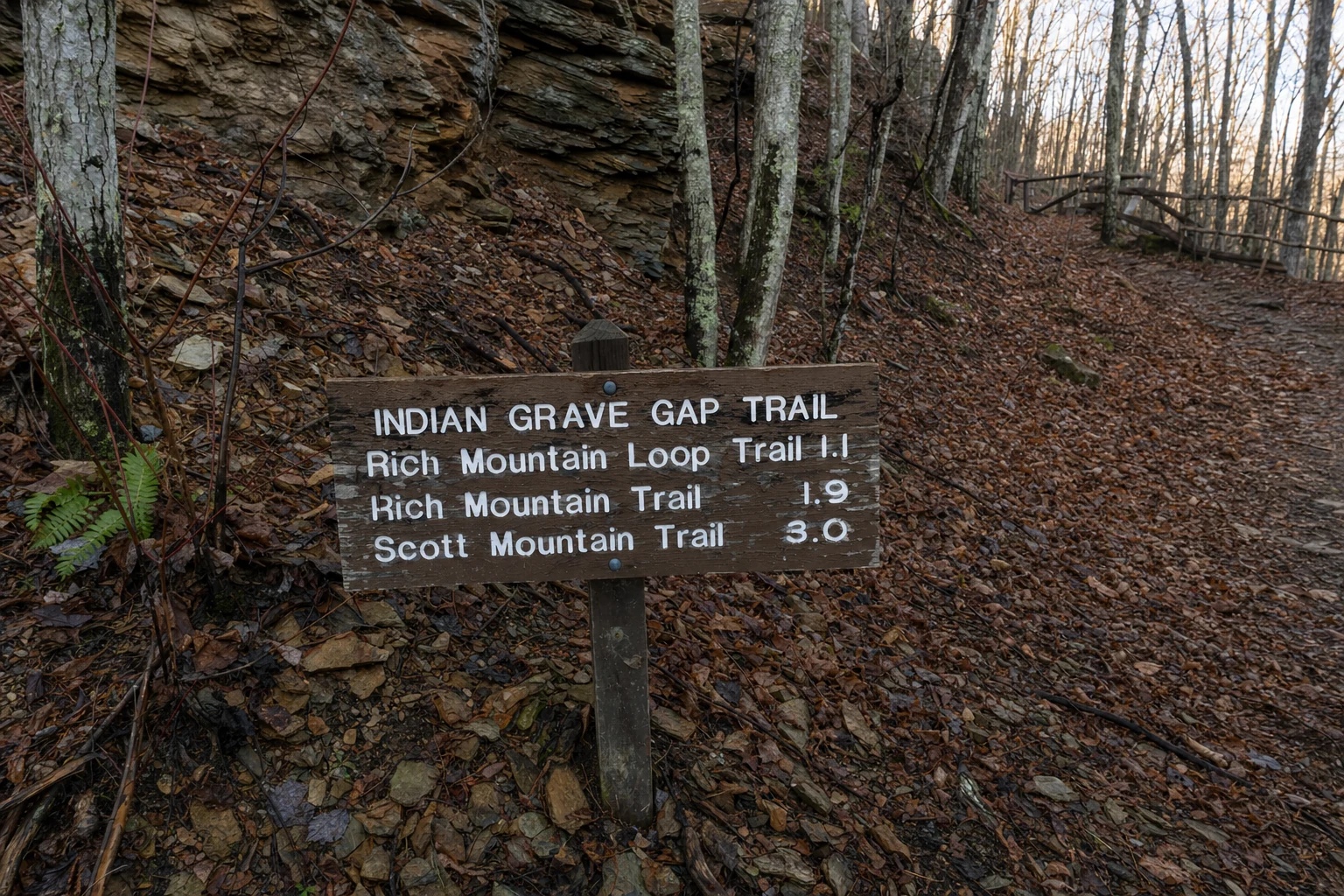 Indian Grave Gap Trailhead
