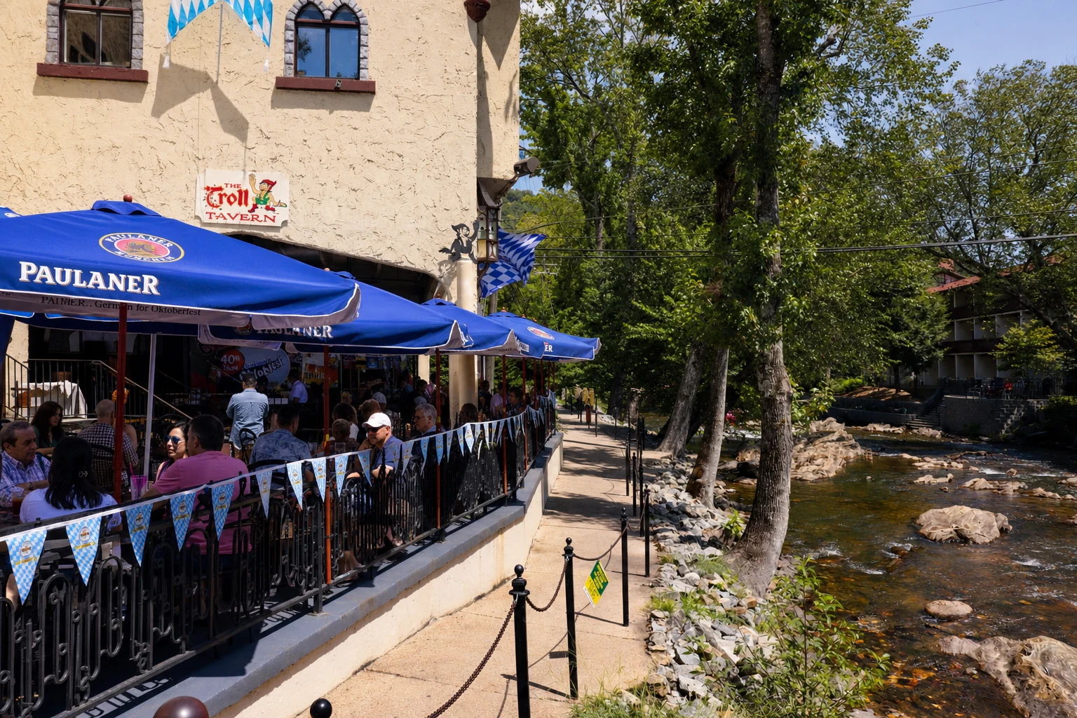 The Troll Tavern Riverside Patio