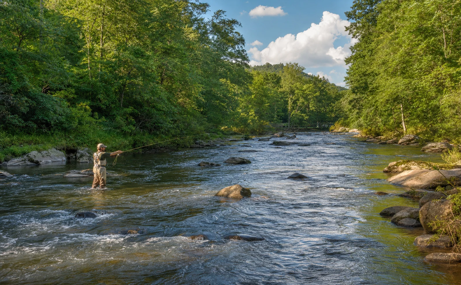 Chattahoochee River Trout Fishing Helen