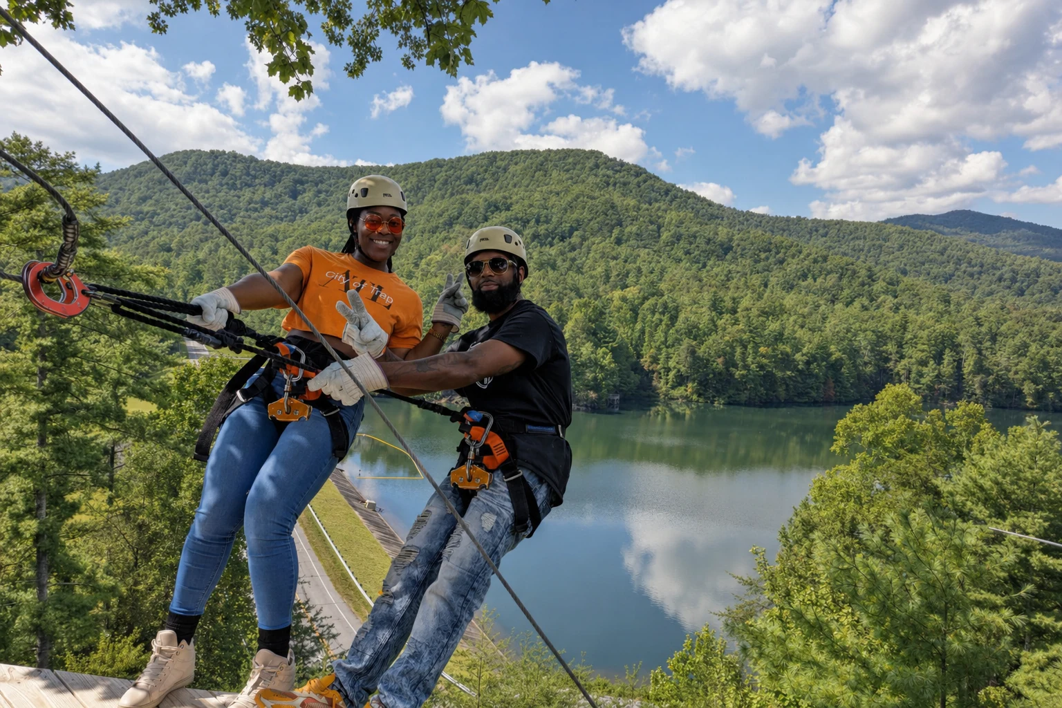 Unicoi Zip Line Suspension Bridges